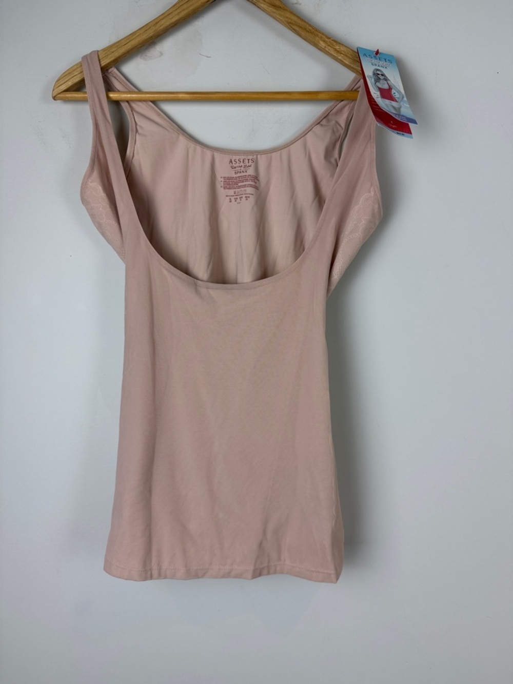 Assets By Spanx Blush Pink Luxe & Lean Open Bust Tank NWT